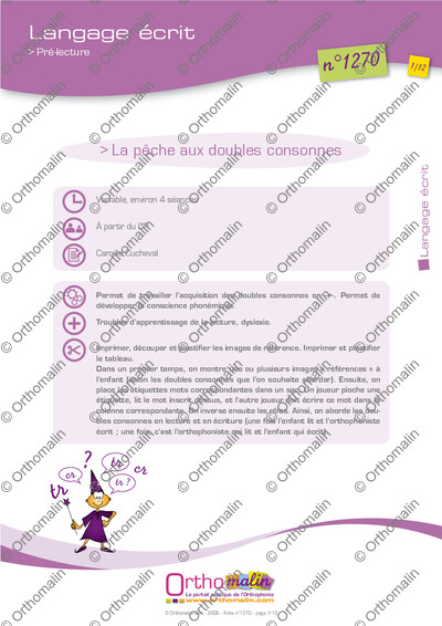 Page 1 de la fiche