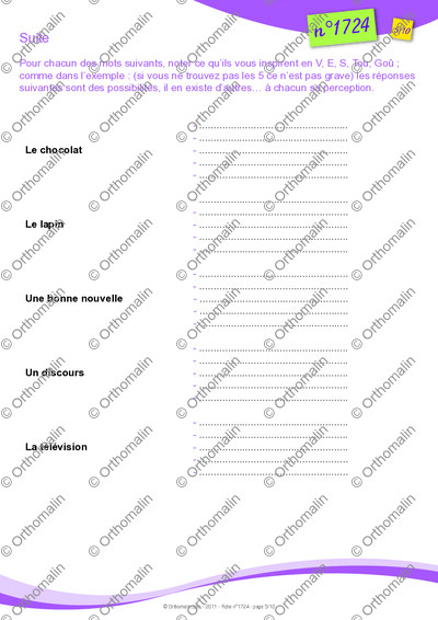 Page 5 de la fiche