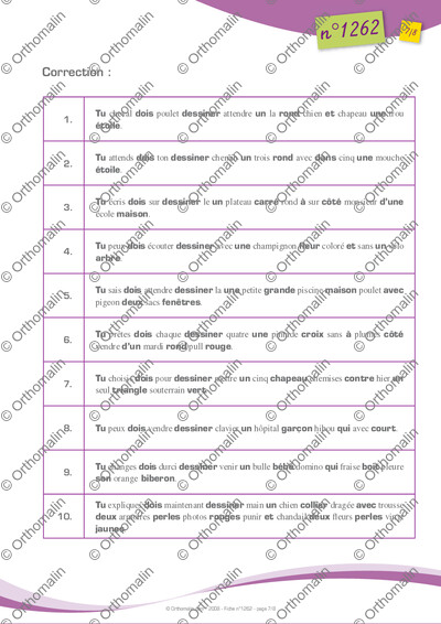 Page 7 de la fiche