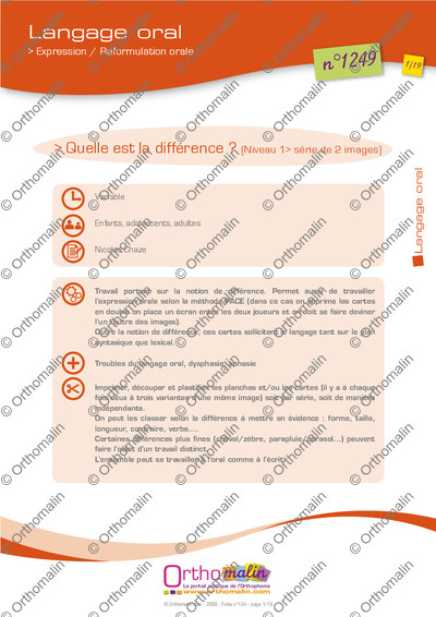 Page 1 de la fiche