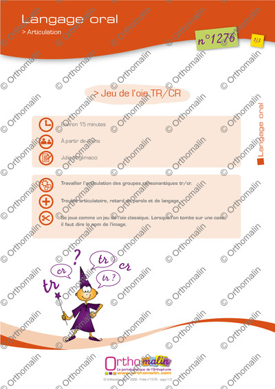 Page 1 de la fiche