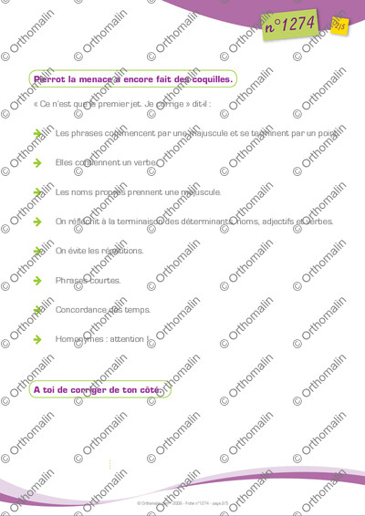 Page 2 de la fiche