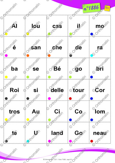 Page 2 de la fiche