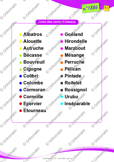 Page 5 de la fiche