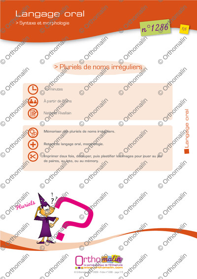 Page 1 de la fiche