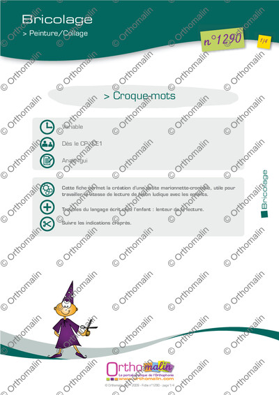 Page 1 de la fiche