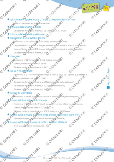 Page 3 de la fiche