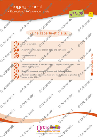Page 1 de la fiche