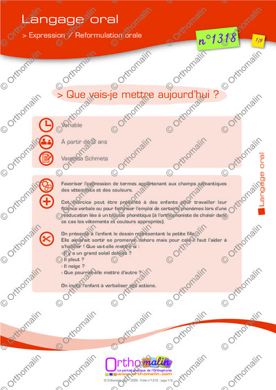 Page 1 de la fiche