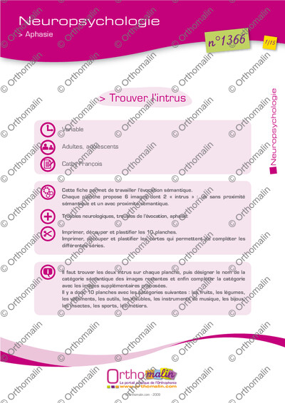 Page 1 de la fiche