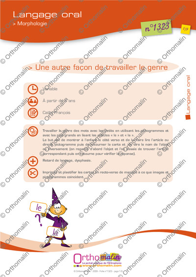 Page 1 de la fiche