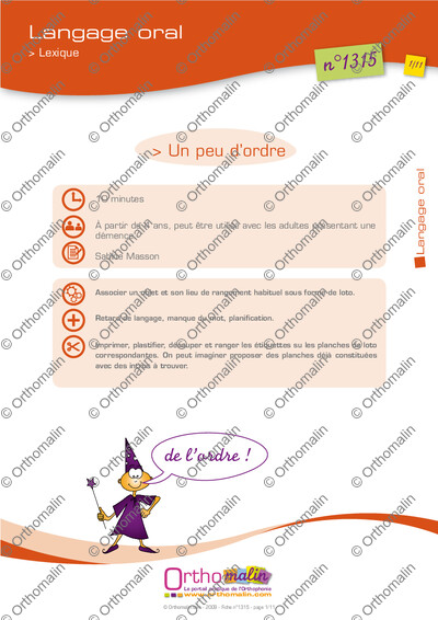 Page 1 de la fiche