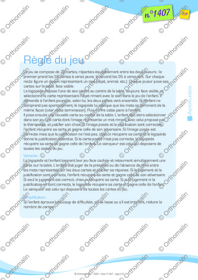Page 2 de la fiche