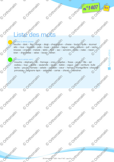 Page 9 de la fiche