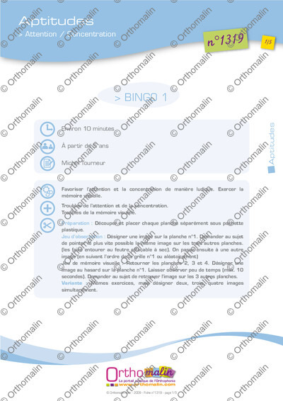 Page 1 de la fiche