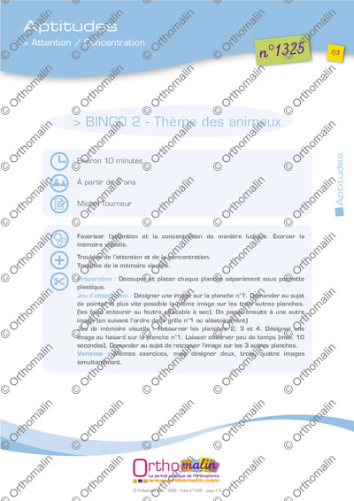 Page 1 de la fiche