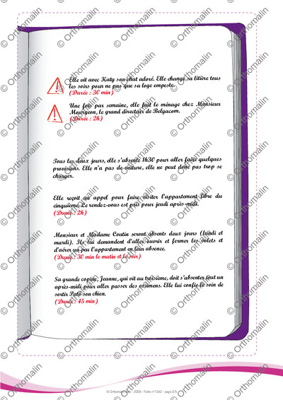 Page 3 de la fiche