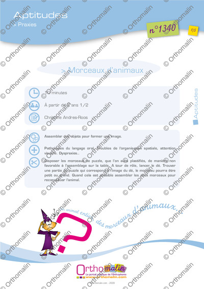 Page 1 de la fiche