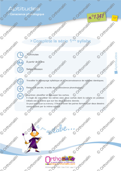 Page 1 de la fiche