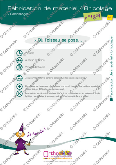 Page 1 de la fiche