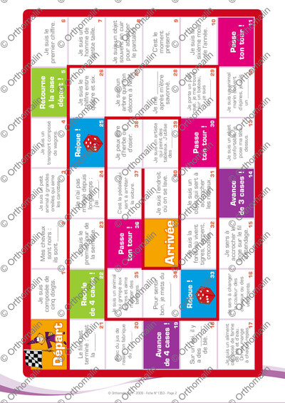 Page 2 de la fiche
