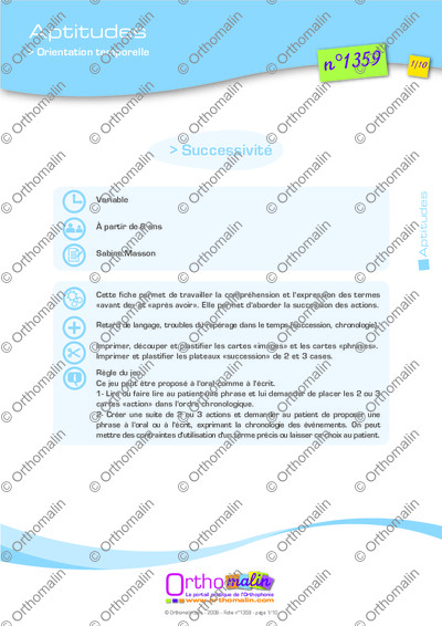Page 1 de la fiche