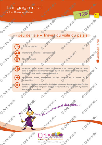Page 1 de la fiche
