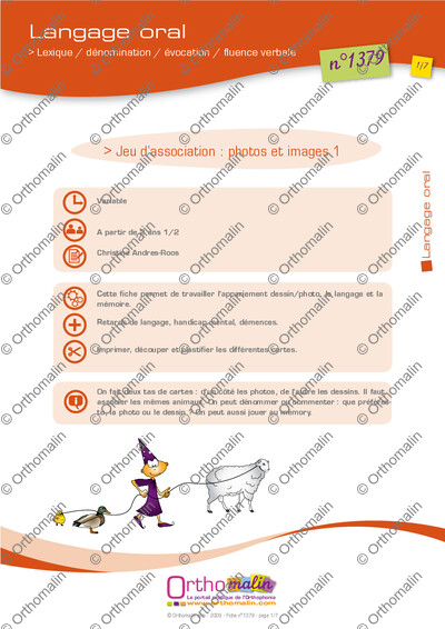 Page 1 de la fiche