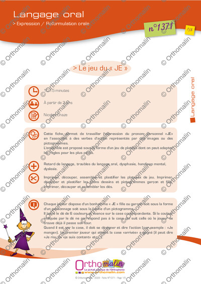 Page 1 de la fiche