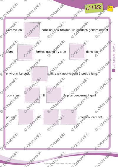 Page 2 de la fiche