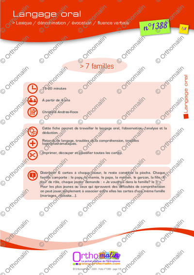 Page 1 de la fiche