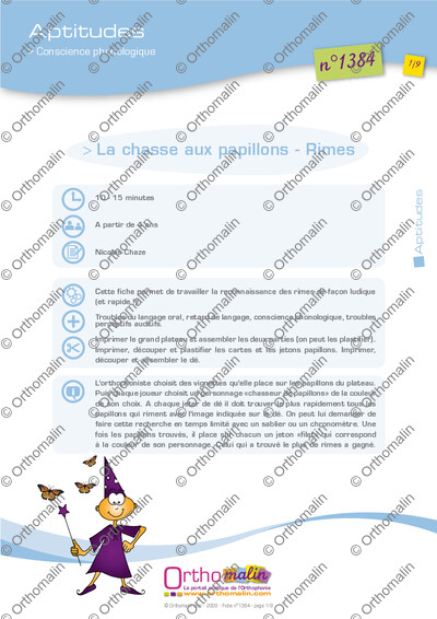 Page 1 de la fiche