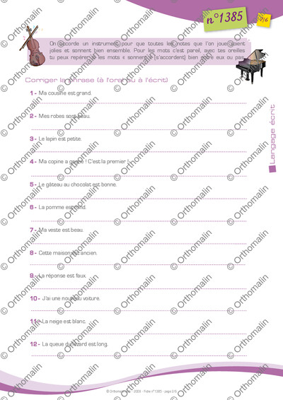 Page 2 de la fiche