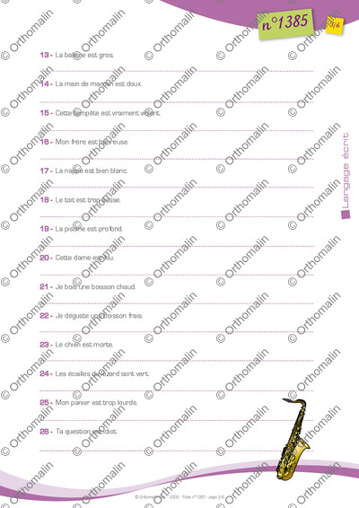 Page 3 de la fiche