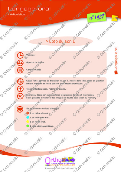 Page 1 de la fiche