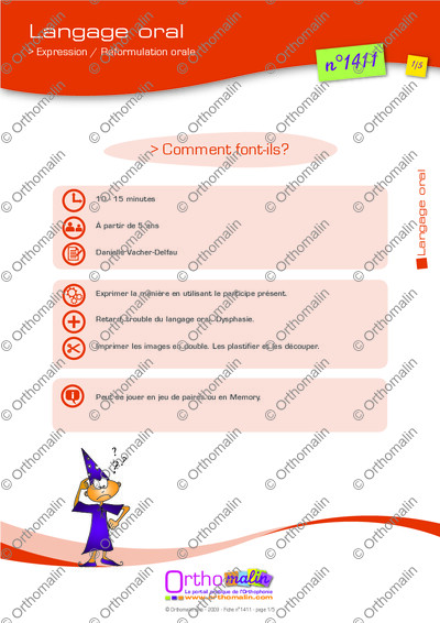 Page 1 de la fiche