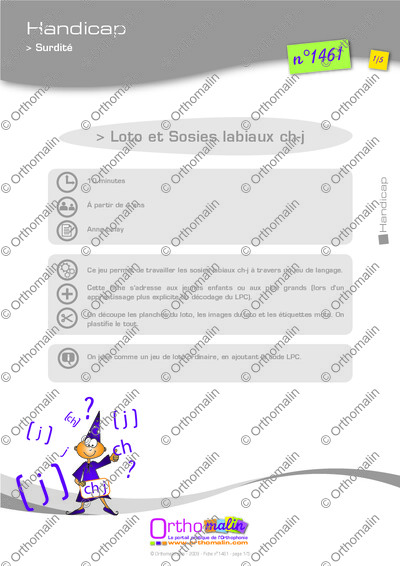 Page 1 de la fiche
