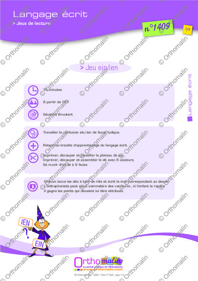Page 1 de la fiche