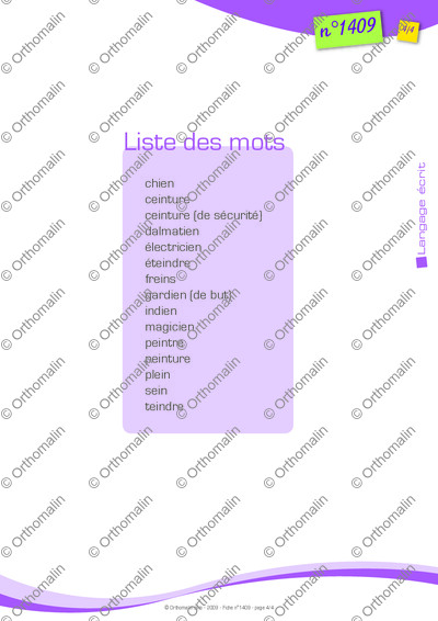 Page 4 de la fiche