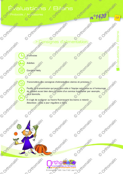 Page 1 de la fiche