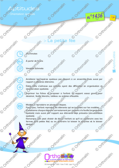Page 1 de la fiche