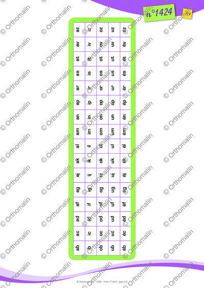 Page 2 de la fiche
