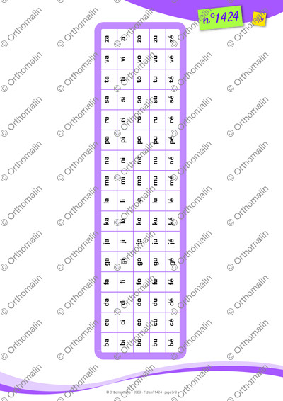 Page 3 de la fiche