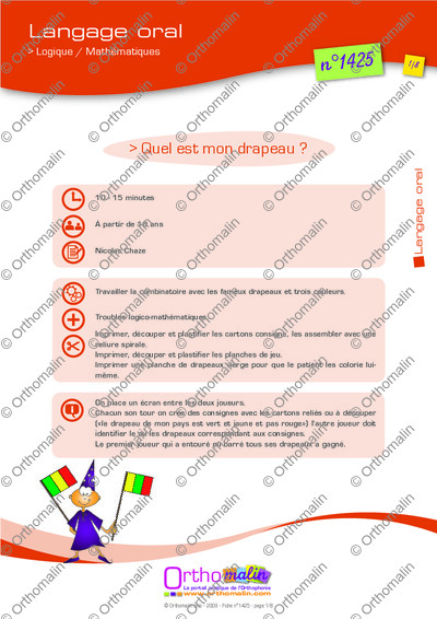 Page 1 de la fiche