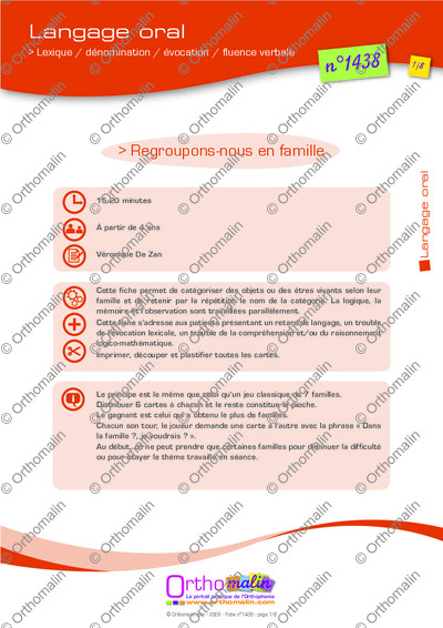 Page 1 de la fiche