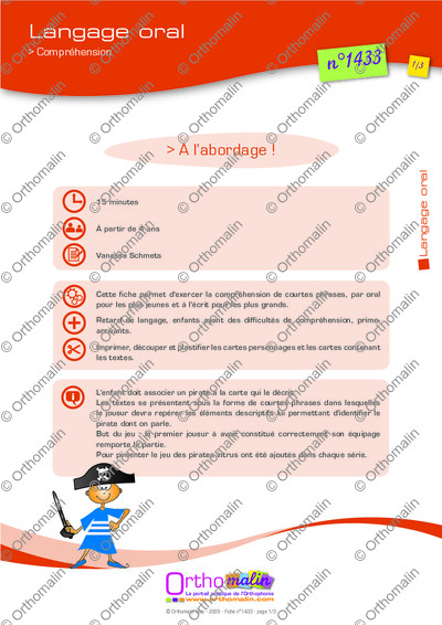 Page 1 de la fiche