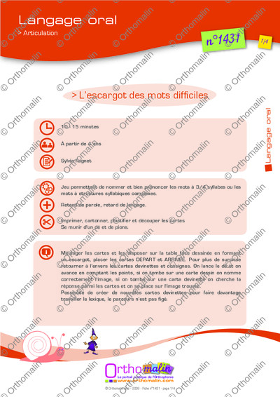 Page 1 de la fiche
