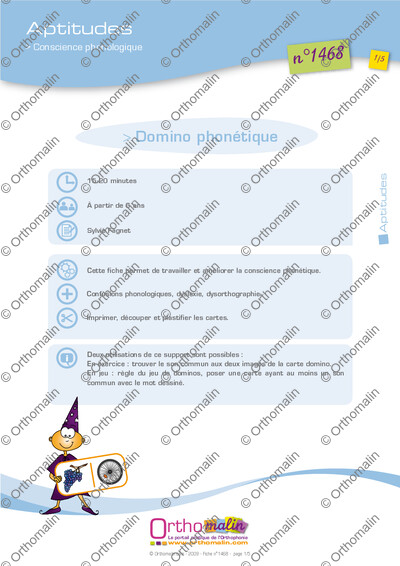 Page 1 de la fiche