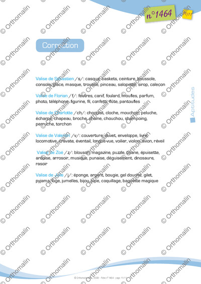 Page 11 de la fiche