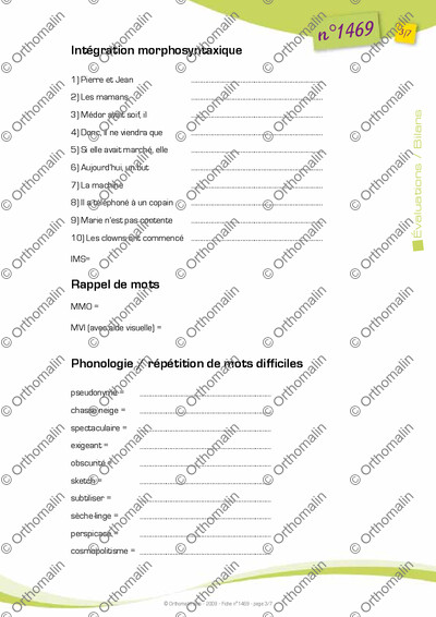 Page 3 de la fiche